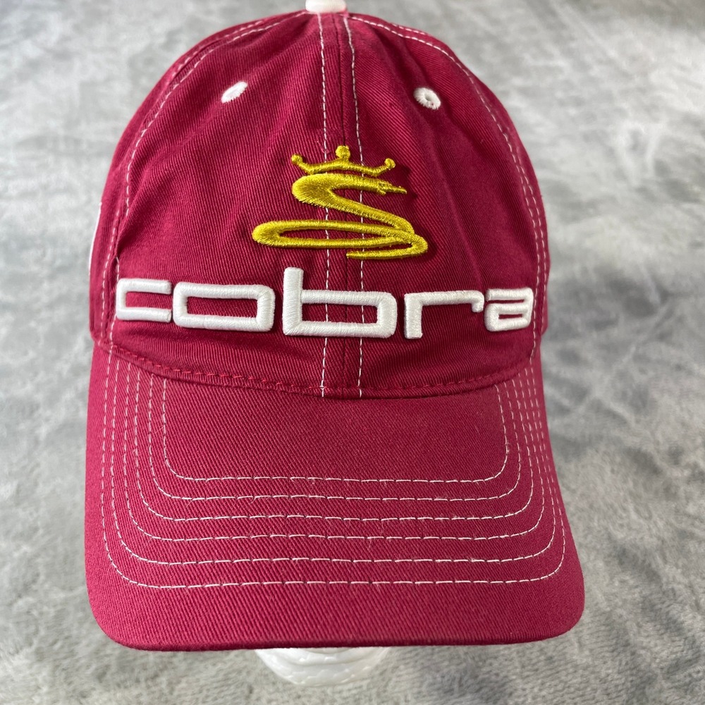 Cobra FJ Footjoy Golf Hat Cap Mens Maroon Red Speed Embroidered Adjustable